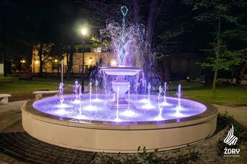 Zjawiskowa fontanna ozdabia Park Staromiejski w Żorach